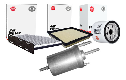 Kit Filtro Aceite Aire Gasolina Cabina Caddy Pasaje 1.6 2019