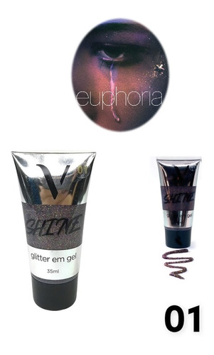 Glitter Em Gel Corpo E Face Para Make Euphoria Vivai Shine 