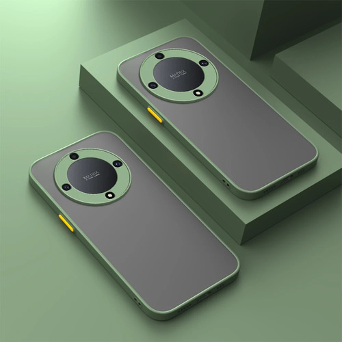 Funda Trasera Mate Con Borde De Silicona Para Honor X9a X9b X9c X8a X8b X7a X7b X7c X6a X6b Camera Protect Fundas