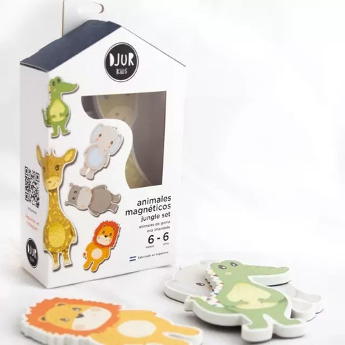 Animales Set Selva Magneticos Imantados Goma Eva Djur Kids 