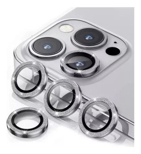 Vidrio Protector Lente Glitter Para iPhone 13 Pro 13 Pro Max