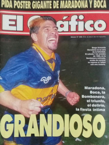 El Grafico N°3966.regreso Maradona A Boca.sin Poster