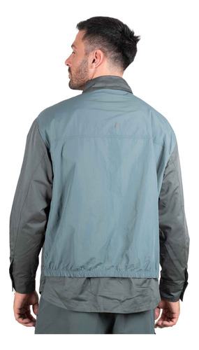 Campera Topper Barreal X Revolver Unisex Moda Cian Grisáceo