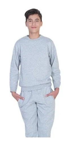 Buzo Gris Colegial Ely Adulto Talle S Al Xl