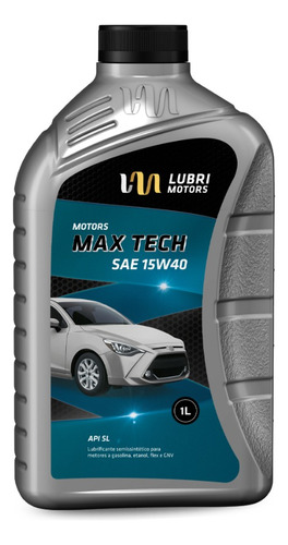 Óleo Lubrimotors Max Tech 15w40 Semi-sintético Api Sl  1l