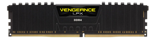 Memoria RAM Vengeance LPX gamer color negro 16GB 1 Corsair CMK16GX4M1Z3600C18