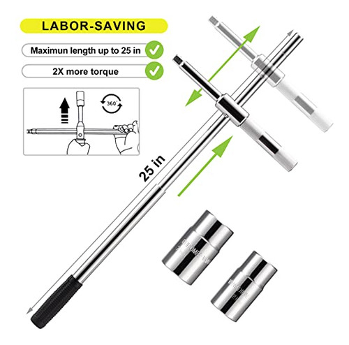 Llave Extendida Para Tuercas De Llanta Llave De 4 Vias
