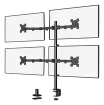 Comprar Soporte Para 4 Monitores Cuádruple Escritorio Max 10kg Wali Color Negro