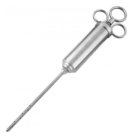 Jeringa Para Adobar Carne Acero Inox