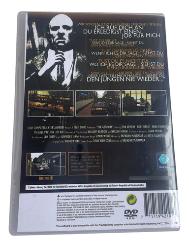 Jogo The Getaway Play 2 Pt/br Com Capa E Pôster - Ps2