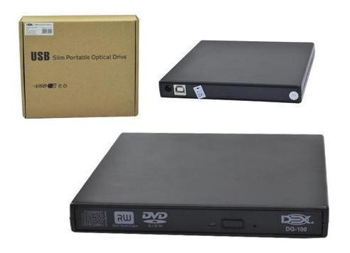 Imagem 1 de 2 de Gravador Usb Externo De Cd/dvd Slim Dex - Dg-100
