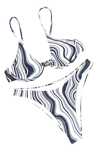 Conjunto De Bikini E A La Moda Para Mujer, Traje De Baño De