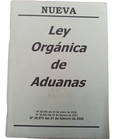 Ley Orgánica De Aduana (Usado)