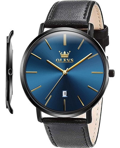 Olevs Reloj De Pulsera Para Hombre, Minimalista, Ultrafino,