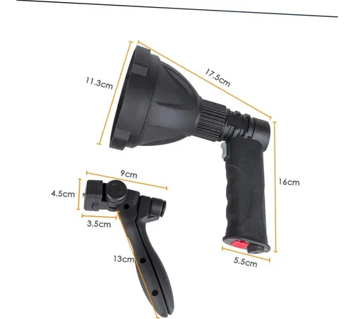 Foco Faro Tipo Mulita 10 Watts Recargable Camping Con Trípode Plegable Alta Calidad Everest