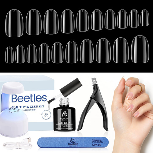 Kit De Extensão De Unhas Beetles Gel Nail Easy Com 240 Unida