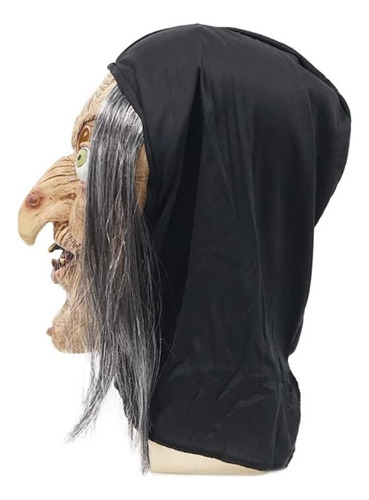 Imagen 4 de 5 de Mascara Careta Bruja Plastico Duro Disfraz Halloween