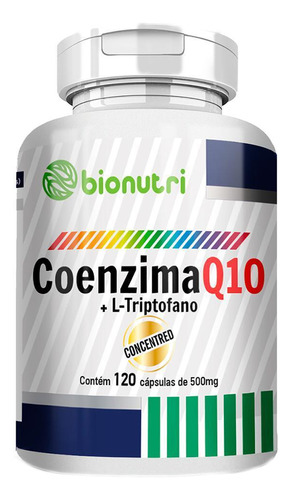 Coenzima Q10 Coq10 Ubiquinol L Triptofano 120 Caps Bionutri