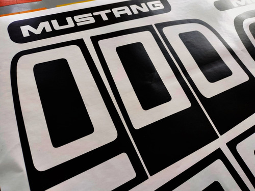 Stickers Para Calaveras Mustang 2005-2009 3 Piezas