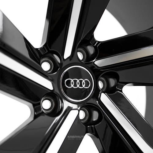 Rodas 22 Audi Sport Rsq8 5x112 Sq5 Sq8 Q5 Q8 A5 A6 A7 Cor Preto Com Diamantado