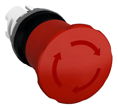 Cabeçote Para Botão De Emergência Rotativo 40mm - Mpet4-10r Cor Vermelho
