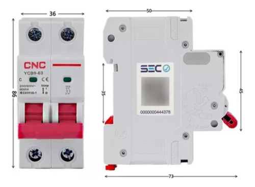 Int. Automatico Cnc 2x32a 6ka C