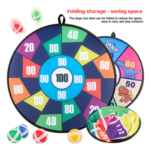 Juego De Dardos De 28.7 Pulgadas, Tablero Plegable Para Niño