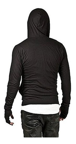 Imagen 3 de 5 de Zuevi Sudadera Con Capucha Para Hombre Con Cremallera Latera