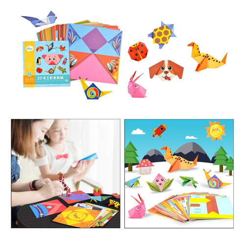 3 Papel Origami 54 Hojas Para Artes Y Artesanías Para