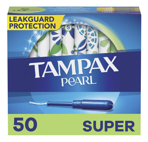 Tampones Tampax Pearl Super Absorbencia, Con Trenza De Prote