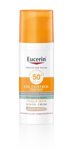 Eucerin Sun Gel-cream Oil Control Fps 50 Tono Medio X 50 Ml
