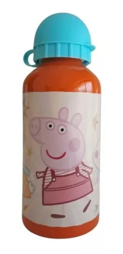 Botella de agua infantil reutilizable de aluminio de 530 ml de Peppa P