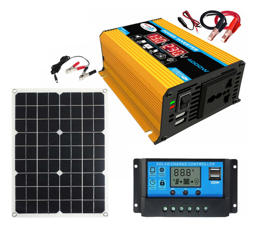 Sistema Solar Panel 18v 20w Charge Controller 30a Usb Dual I