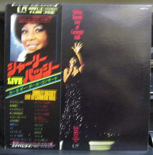 Vinilo Shirley Bassey 2 Lp Live At Carnegie Hall + Obi + Ins