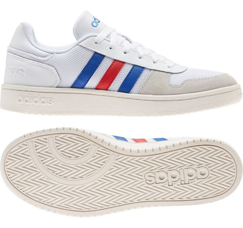 Zapatilla adidas Hoops 2.0 Clásico Urbano Hombre Blanco