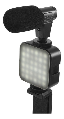 @ Vlog TriPod Kit Equipo De Grabación De Video Mic Led Luz