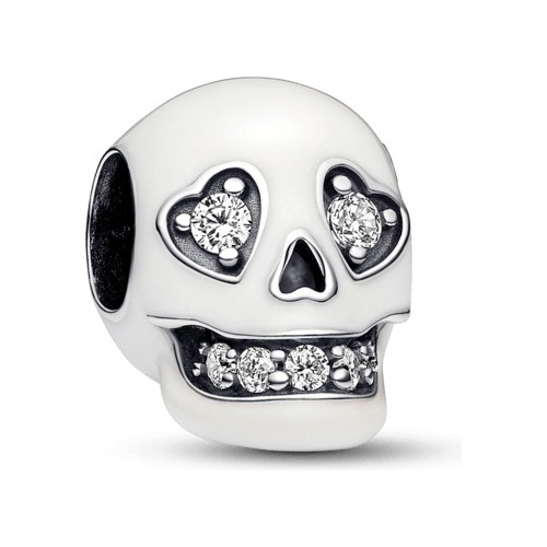 Charm Pandora Calavera Brillante Brilla En La Oscuridad 925