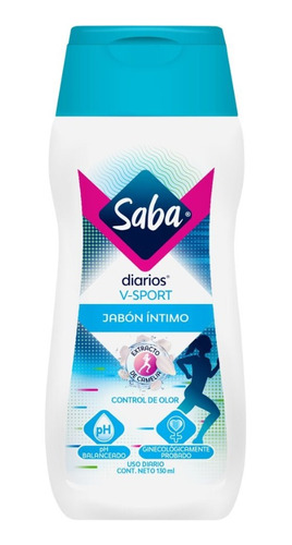 Jabón Íntimo Saba Diarios V-sport Control De Olor 130 Ml