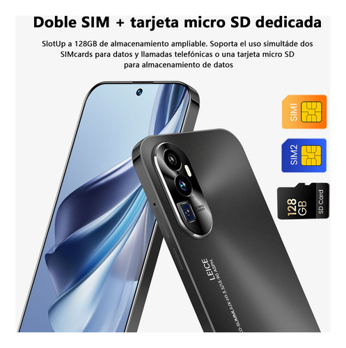 Teléfonos Inteligentes Android Baratos Reno10 Pro+ 6.53 Pulgadas Ram2gb Y Rom16gb