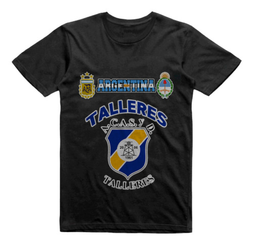 Remera Infantil Negra Talleres De Cañadón Seco