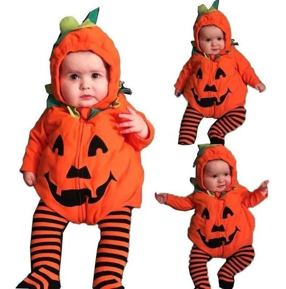 Ropa Ropa unisex para niños Disfraces Cara de calabaza para bebé disfraz de halloween personalizado 