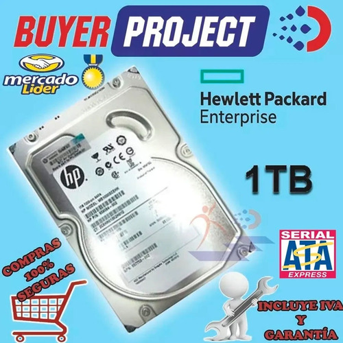 Imagen 3 de 6 de Disco Duro Hp Servidor 1tb Sata 6g 7.2k 3.5 Lff Mdl Hot Plug
