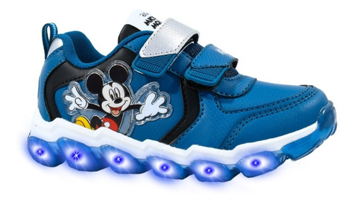 Zapatillas Disney Mickey Mouse Con Luces Footy Multiluces