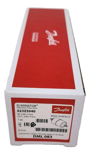 Imagem 2 de 5 de Filtro Danfoss Dml083r 3/8 Rosca 023z5040 Refrigeração