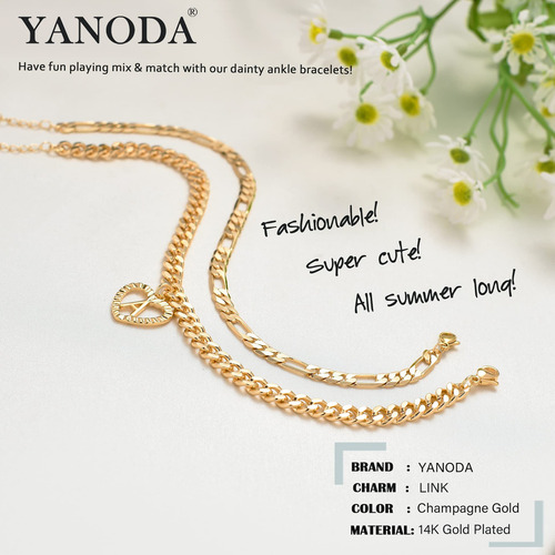 Pulsera De Tobillo Oro
