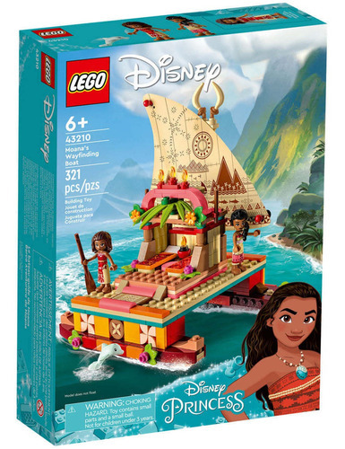 Kit Lego Disney Barco Aventurero De Vaiana 43210 321 Piezas