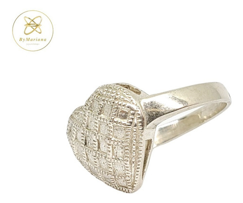 Imagen 2 de 6 de Anillo Plata Corazon
