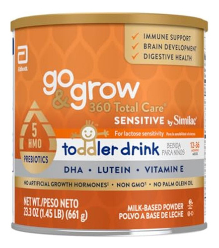 Bebida Nutricional Go & Grow 360 Total Care Sensitive Para N