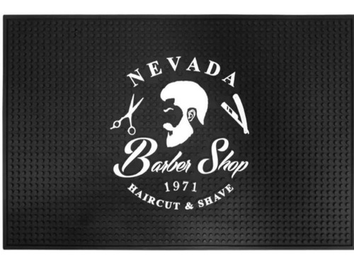 Imagen 4 de 4 de Tapete De Barbería Goma Antideslizante Uso Profesional