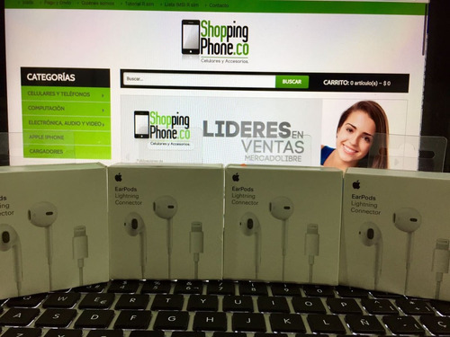 Audífonos Apple Earpods Lightning Originales  iPhone 7, 7 +